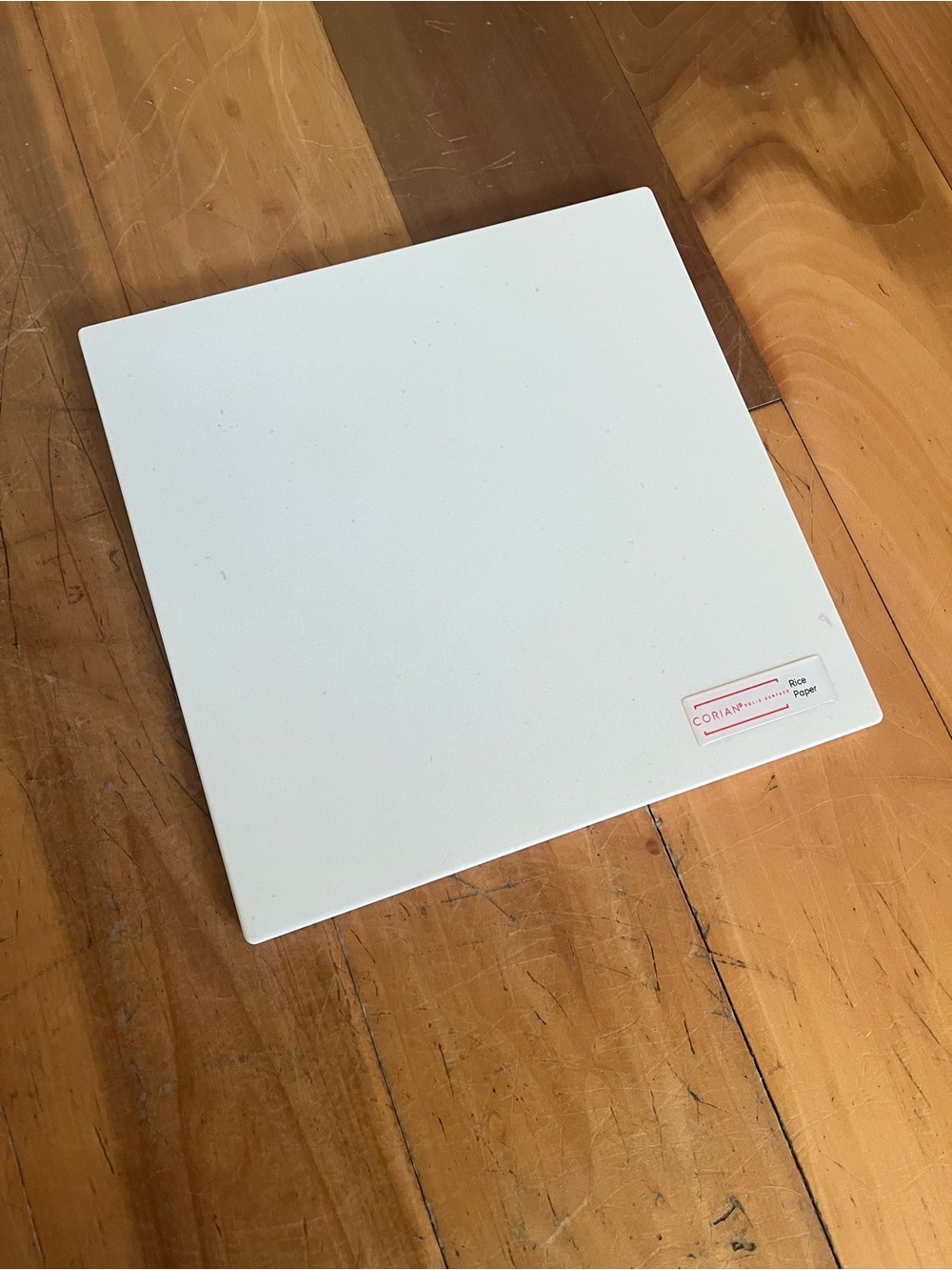 Corian solid surface 9.5” square